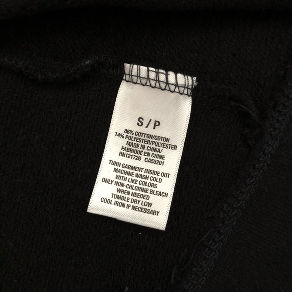 Aeropostale Black Hooded Cardigan Size S - Picture 6 of 6